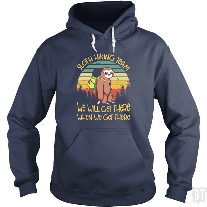 Funny Sloth Hiking Team #2 Hoodie