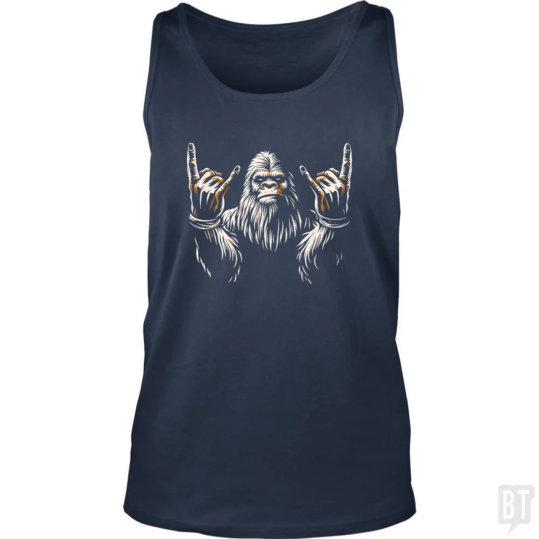 Bigfoot Rock On Tank Top