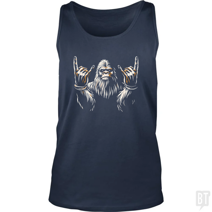 Bigfoot Rock On Tank Top