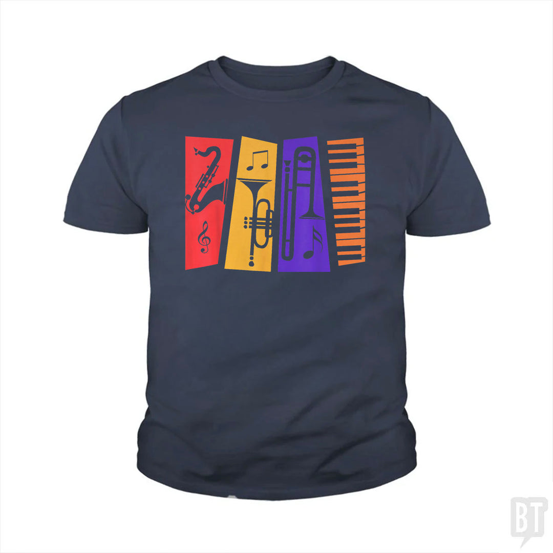 Jazz Music Kids Shirt