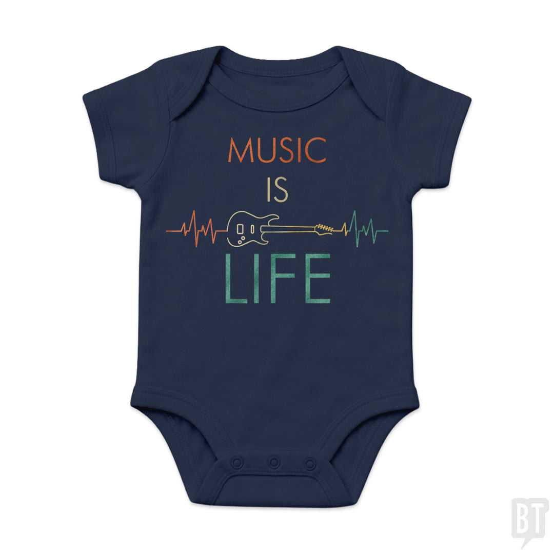 Music Is Life Baby One-Piece