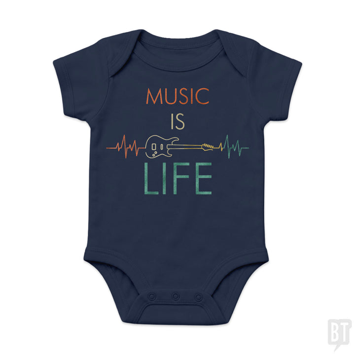 Music Is Life Baby One-Piece