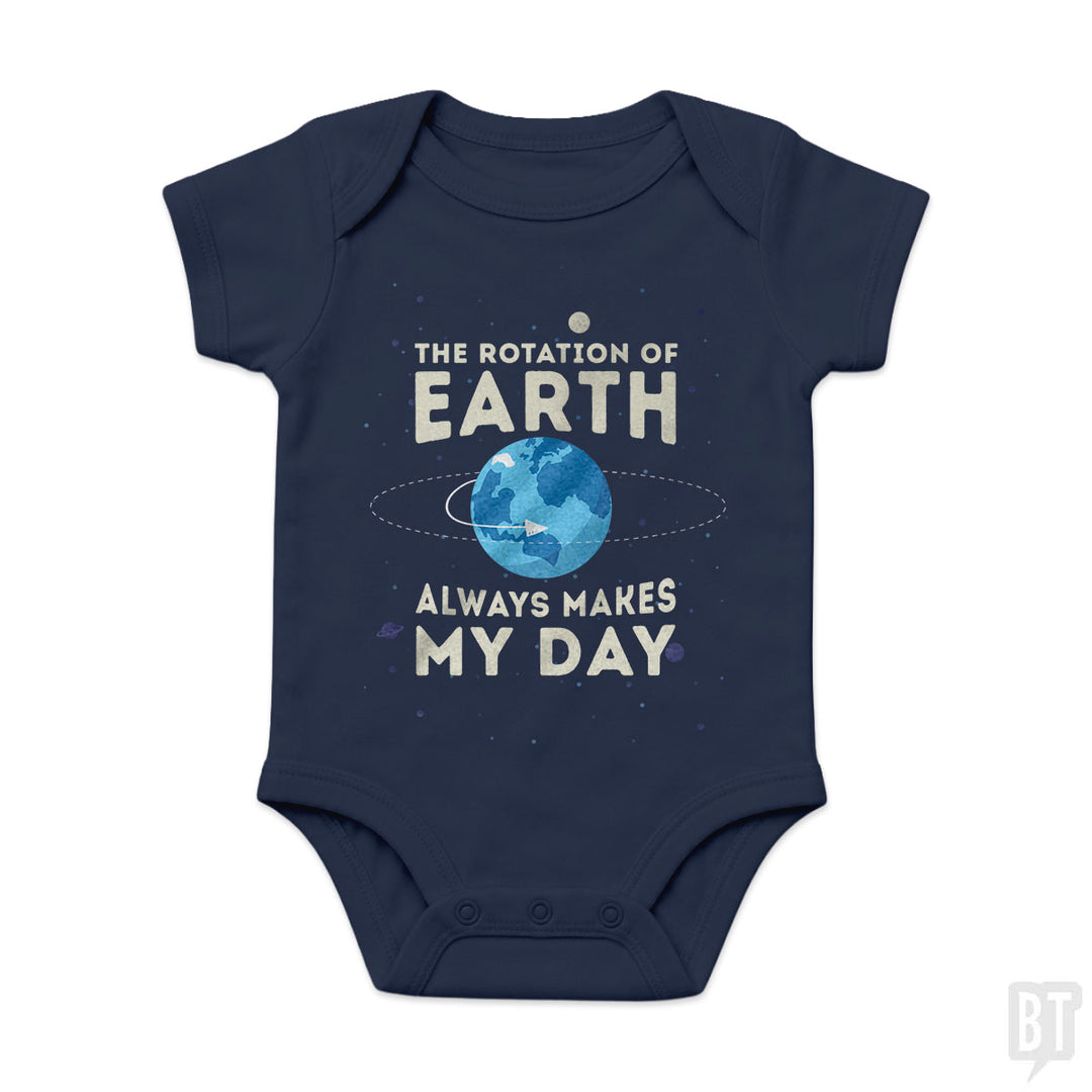 Earth Rotation Baby One-Piece