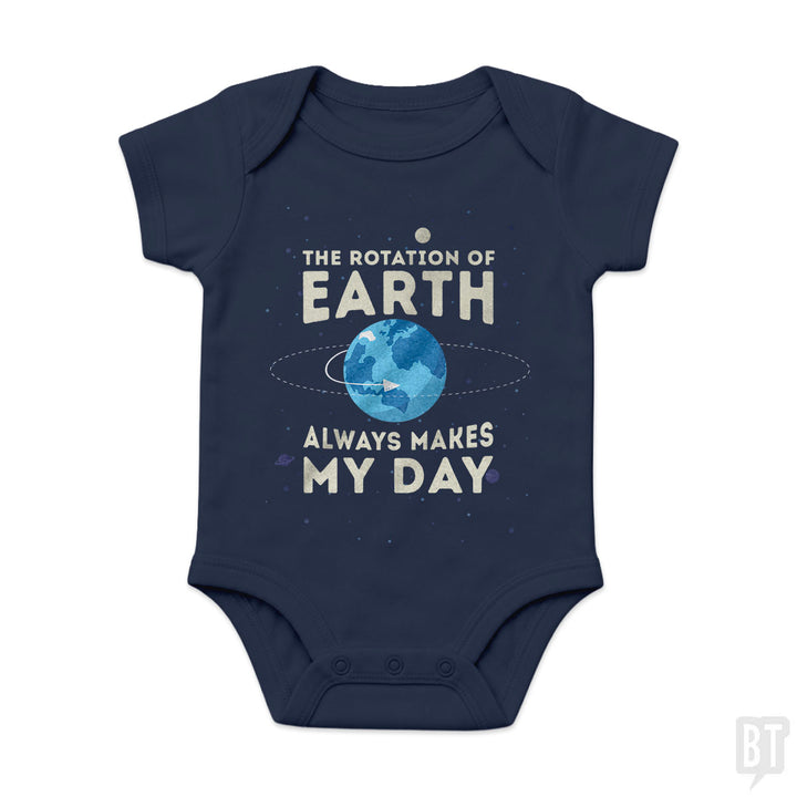 Earth Rotation Baby One-Piece