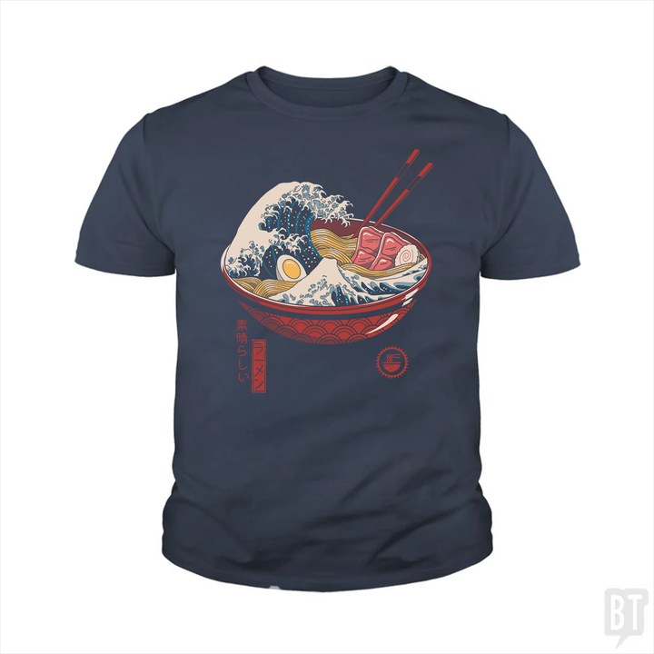 Great Ramen Wave Kids Shirt