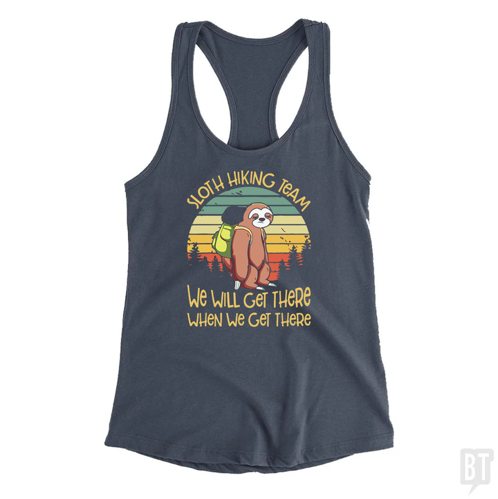 Funny Sloth Hiking Team #2 Tank Top