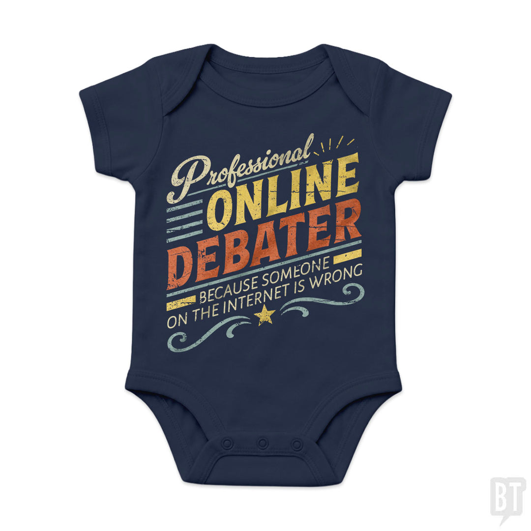 Professional Online Debater Baby One-Piece