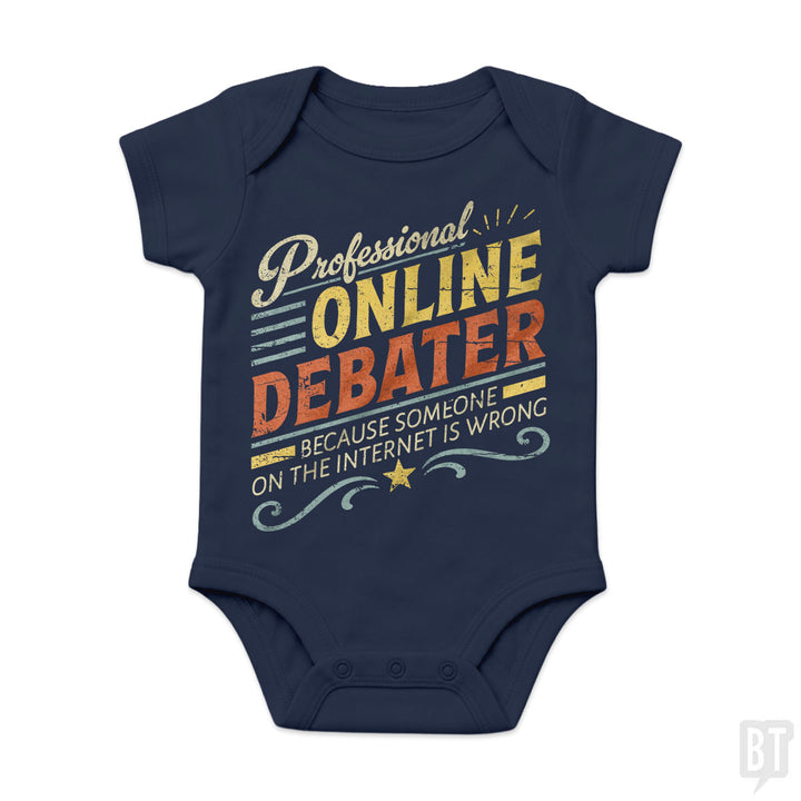 Professional Online Debater Baby One-Piece