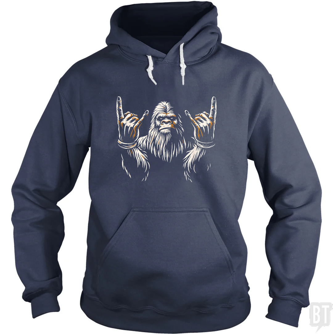 Bigfoot Rock On Hoodie