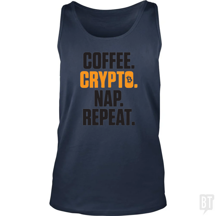 TCoffee Crypto Nap Repeat Tank Top