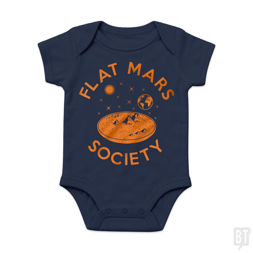Flat Mars Society Baby One-Piece