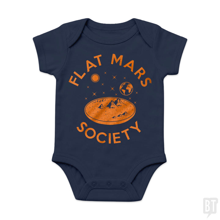 Flat Mars Society Baby One-Piece