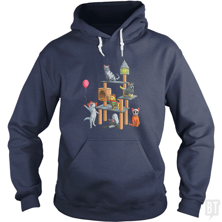 Cat Horror Movies Hoodie