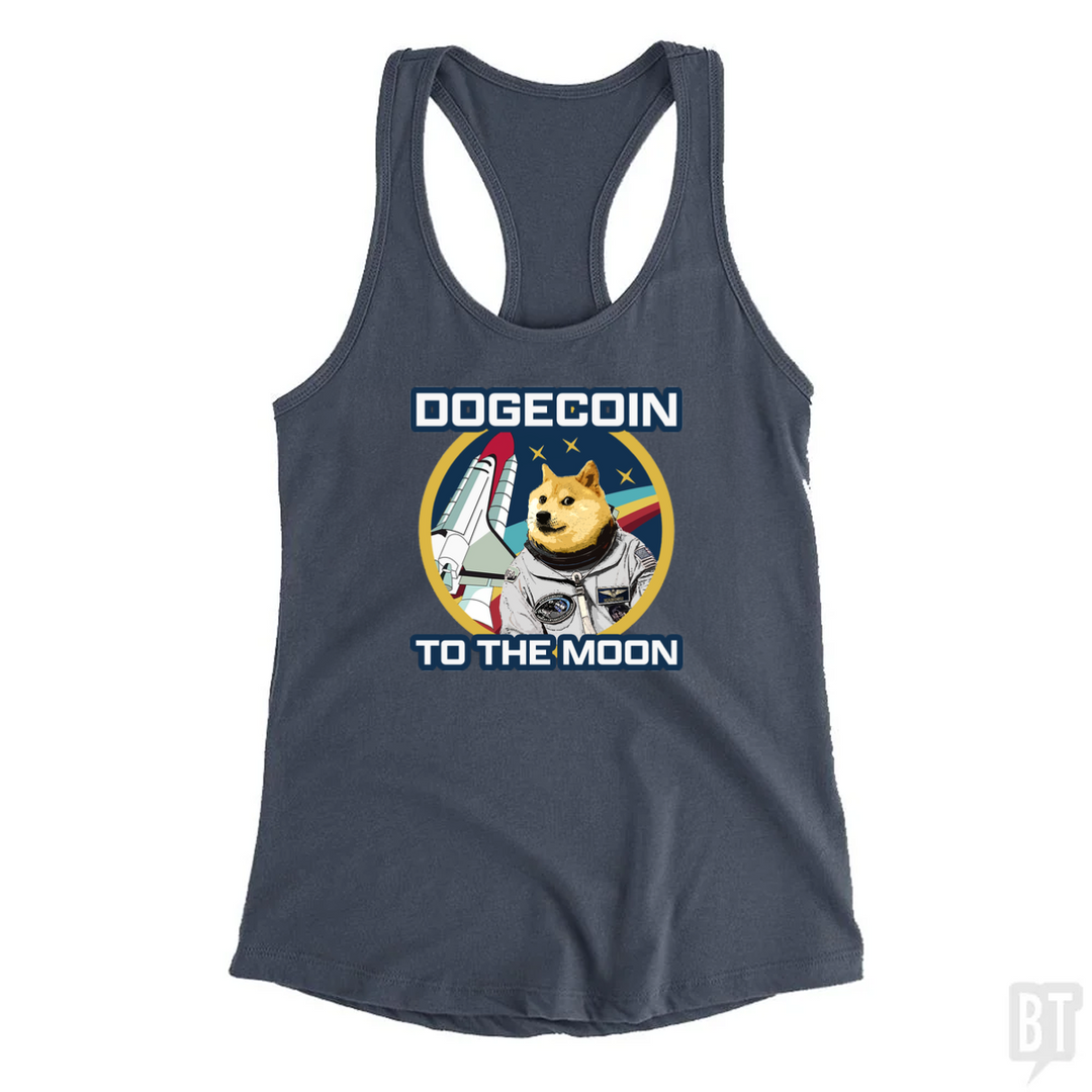 Dogecoin to the Moon Tank Top