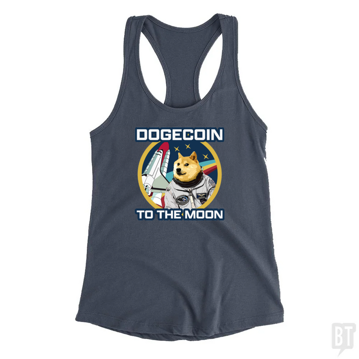 Dogecoin to the Moon Tank Top
