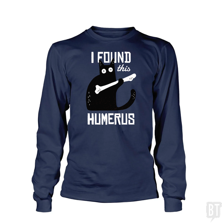 Funny Cat with a Bone Long Sleeve