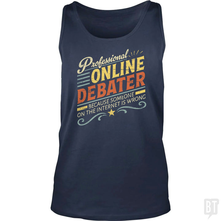Professional Online Debater Tank Top