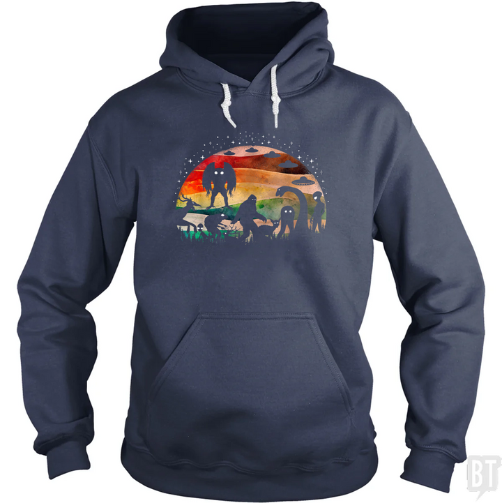 Cryptid Funny Bigfoot Hoodie