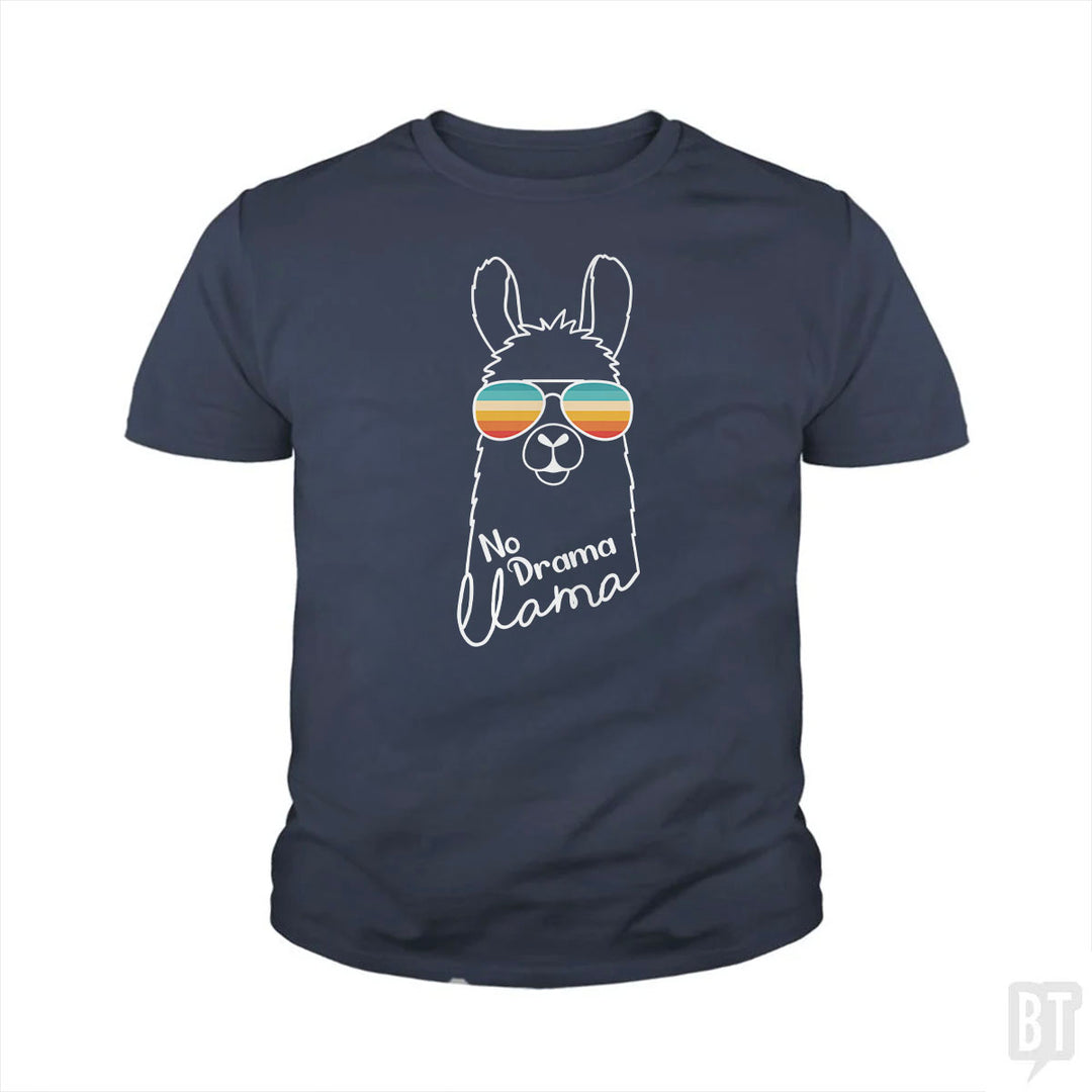 No Drama Llama Kids Shirt