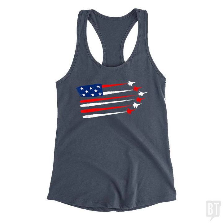 Fighter Jet American Tank Top