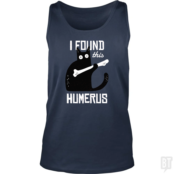 Funny Cat with a Bone Tank Top