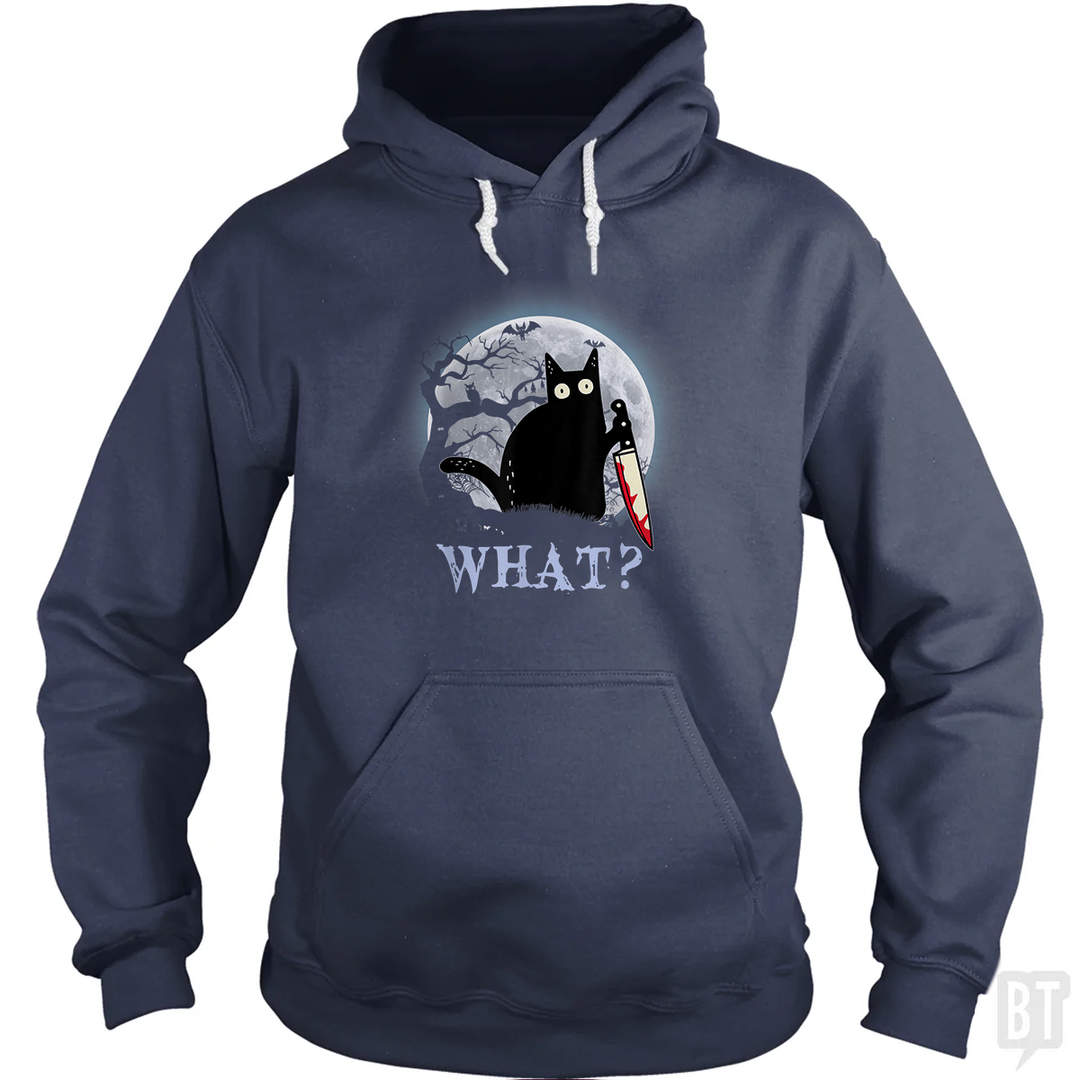 Halloween Murder Cat Hoodie