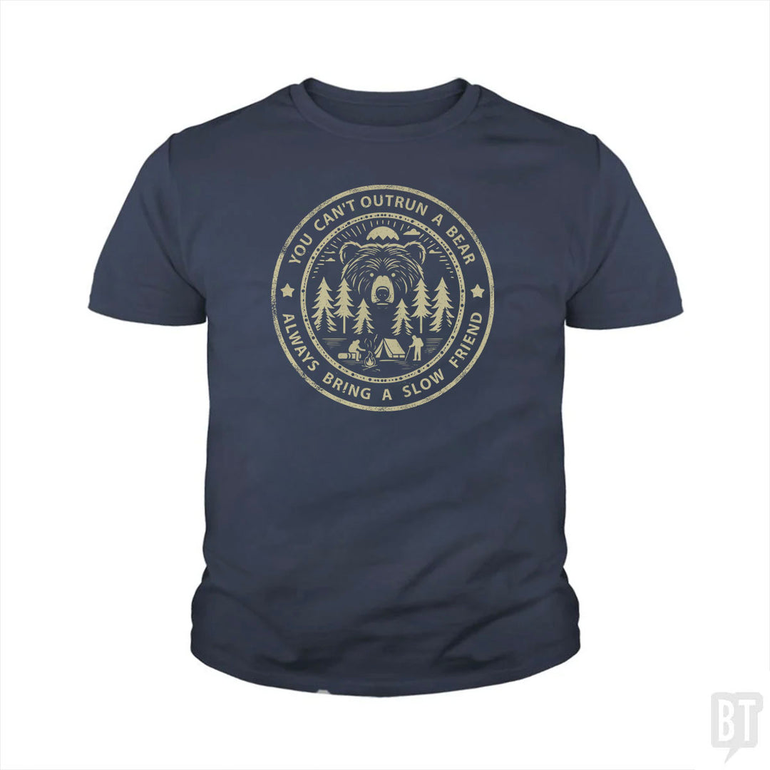 You Can't Outrun A Bear Kids Shirt