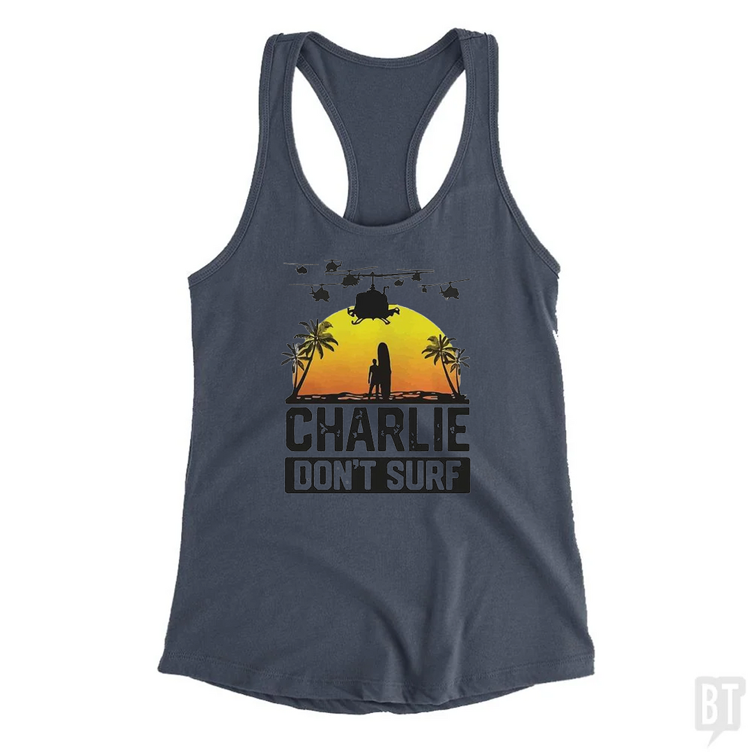 Charlie Don't Surf Summer Vacation Tank Top