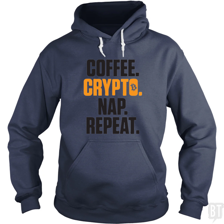 Coffee Crypto Nap Repeat Hoodie