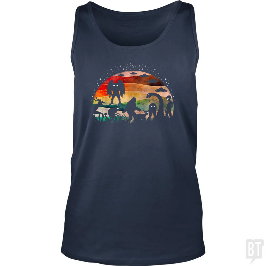Cryptid Funny Bigfoot Tank Top