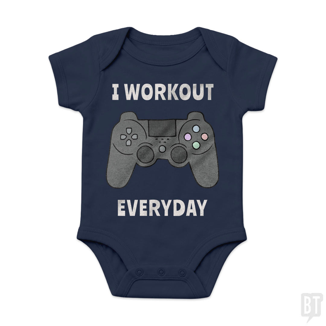 I Workout Everyday Baby One-Piece