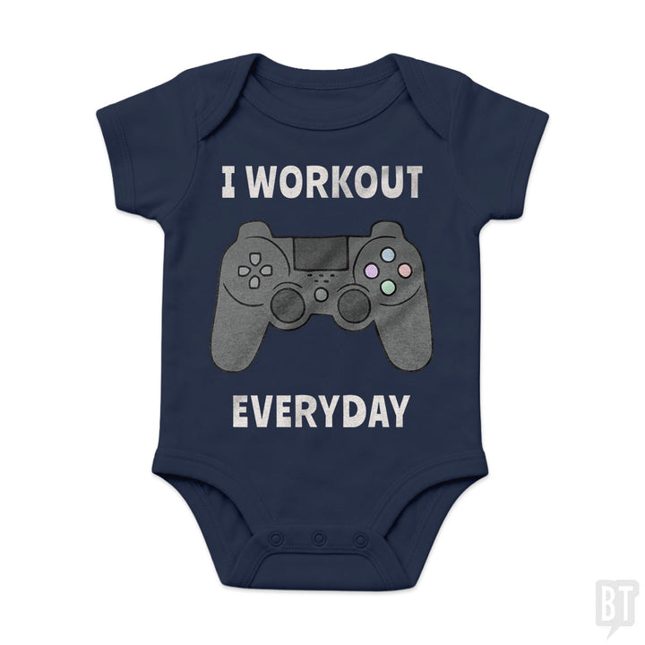 I Workout Everyday Baby One-Piece