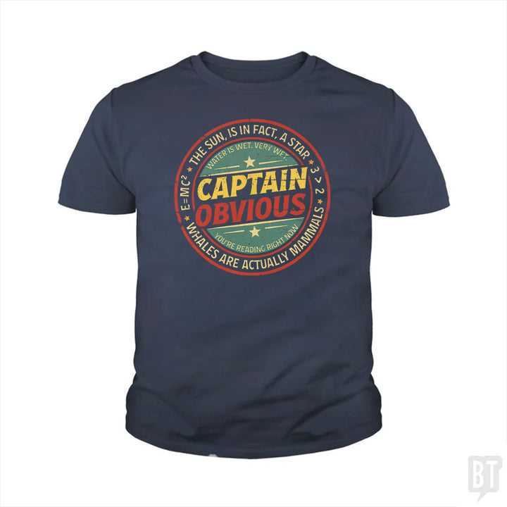 Captain Obvious Kids Shirt