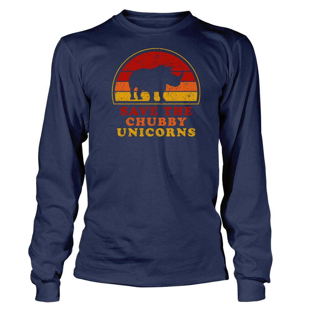 Save the Chubby Unicorns Long Sleeve T-Shirt