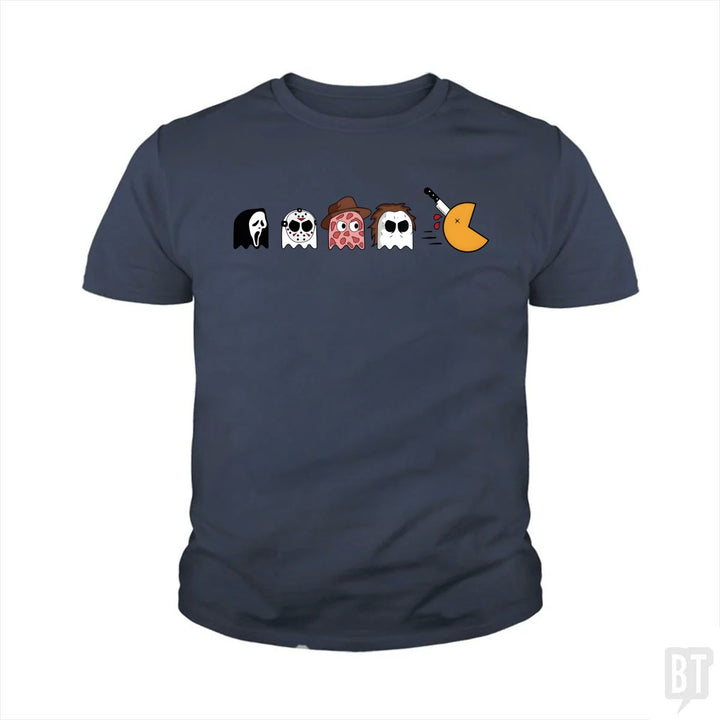 Halloween Horror Characters Kids Shirt