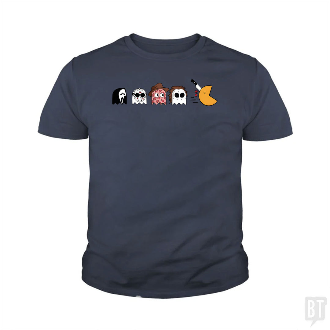 Halloween Horror Characters Kids Shirt