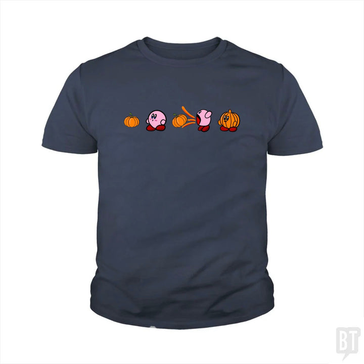 Kirby Pumpkin Kids Shirt