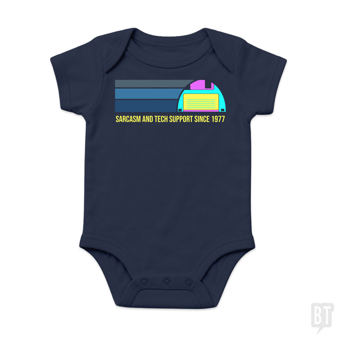 Sarcasm and Tech Support Baby One-Piece