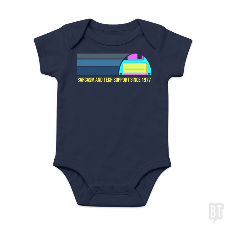 Sarcasm and Tech Support Baby One-Piece