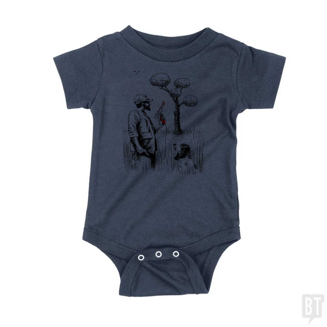 Dog Man Baby One-Piece