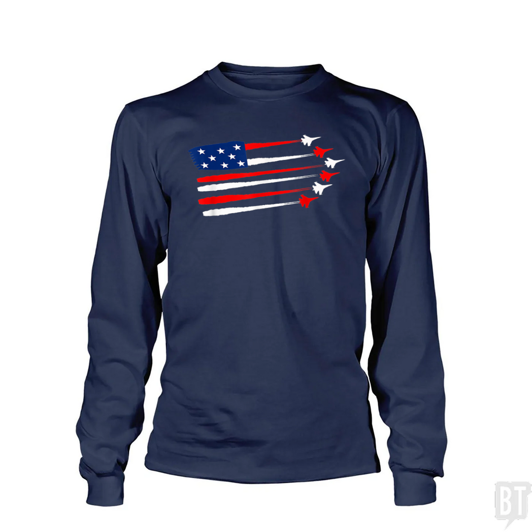 Fighter Jet American Long Sleeve