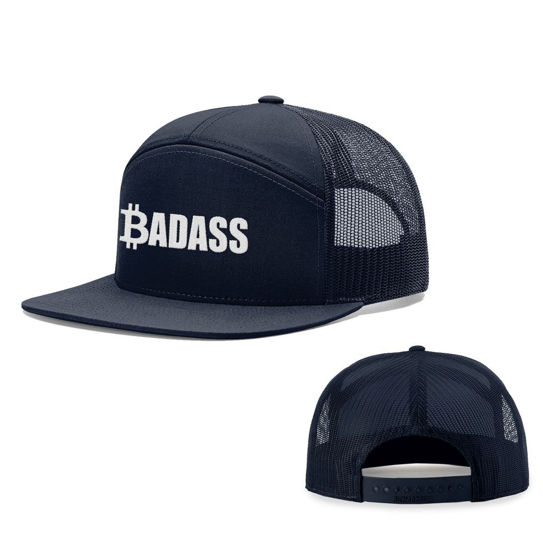Bitcoin Badass 7 Panel Hats