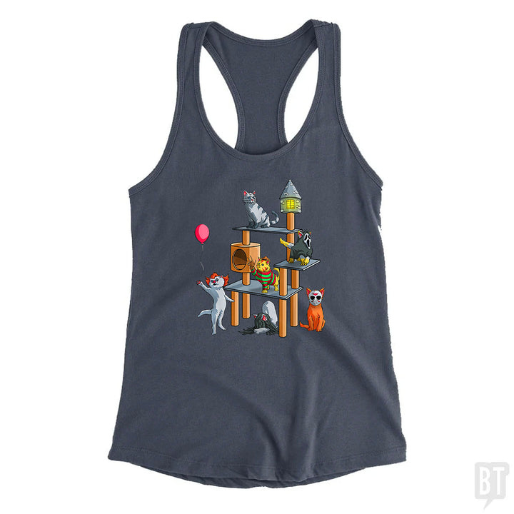 Cat Horror Movies Tank Top