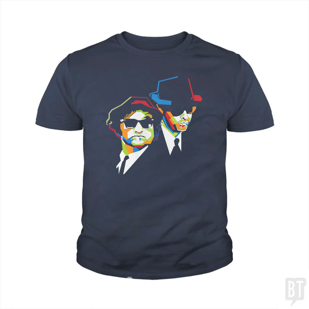 Blues Brothers Cubism Kids Shirt