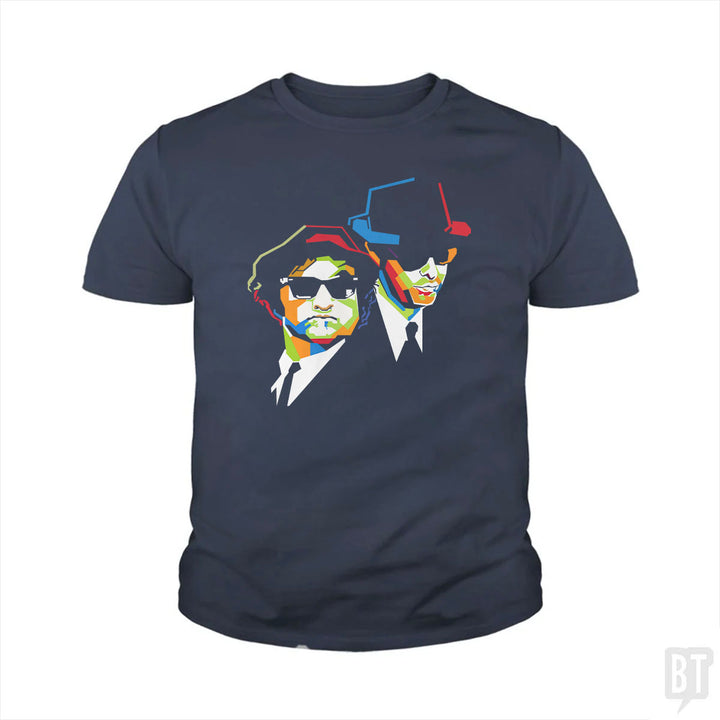 Blues Brothers Cubism Kids Shirt