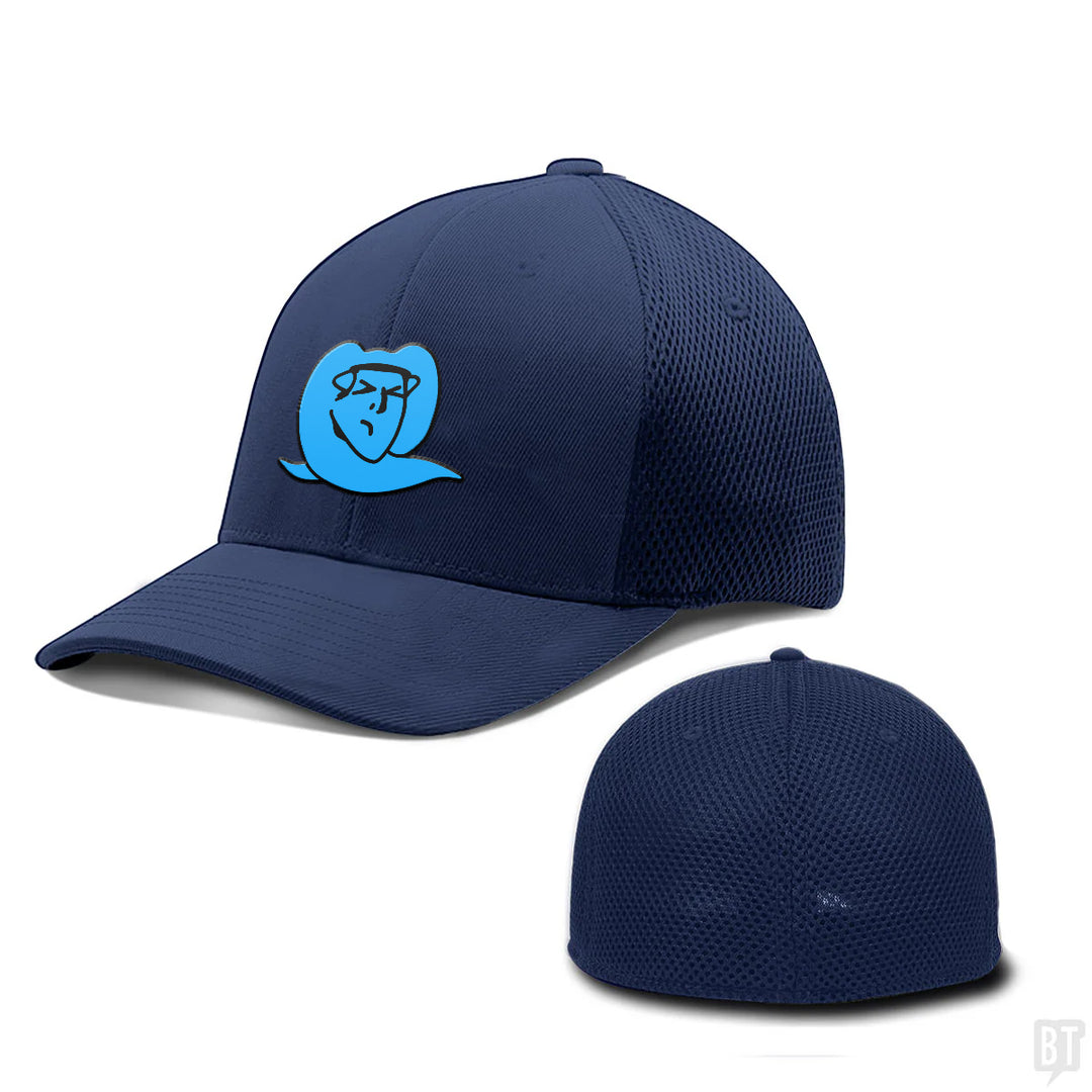Custom Blue Logo Flexfit Hats