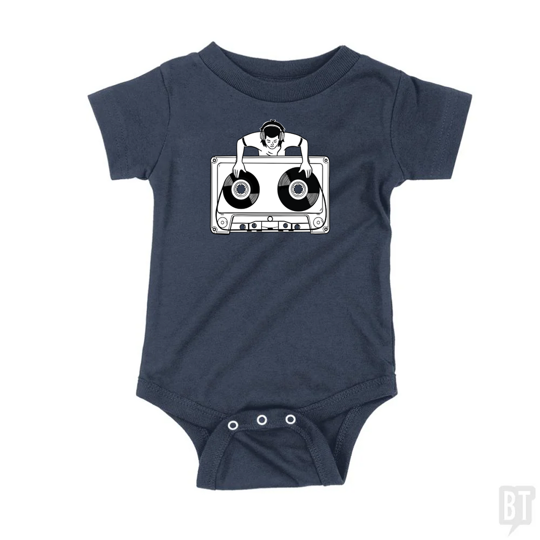 Retro DJ Baby One-Piece