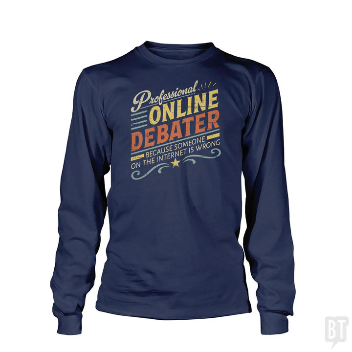 Professional Online Debater Long Sleeve