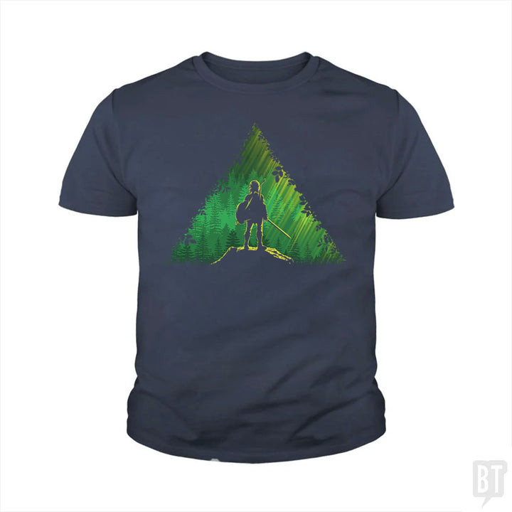 Link In A Forest Kids Shirt