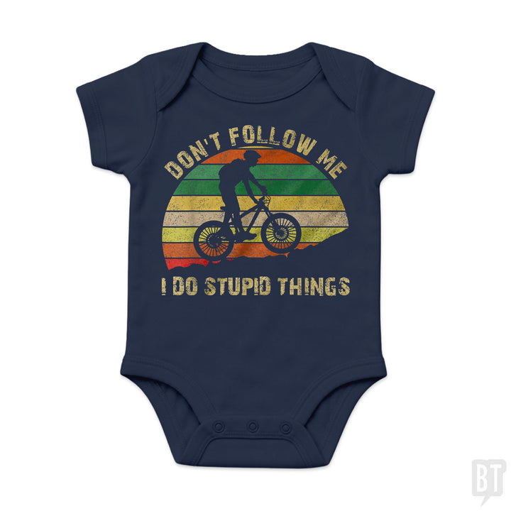 Funny Mountain Bike Baby One-Piece
